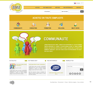 Web Design par pb pour BME Consulting | Design : #1693125