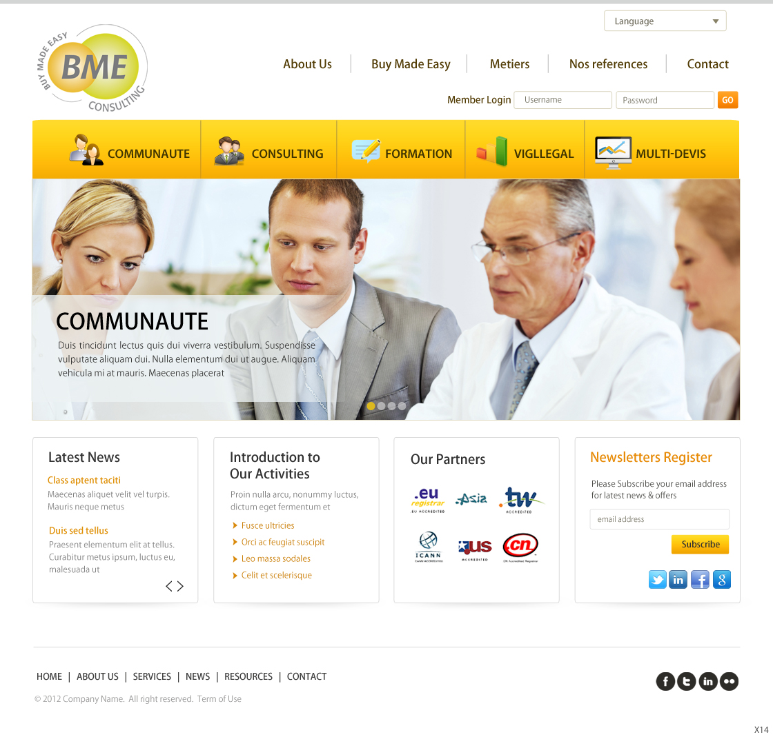 Web Design by pb for BME Consulting | Design #1693127