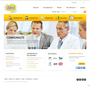 Web Design par pb pour BME Consulting | Design : #1693127