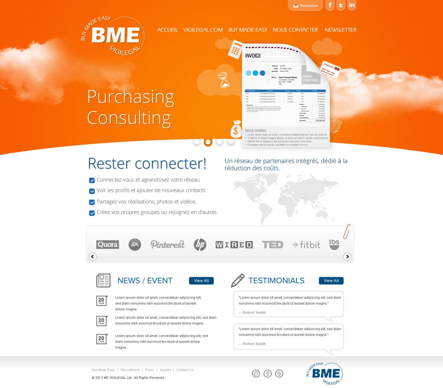Web Design par TechWise pour BME Consulting | Design #1812417