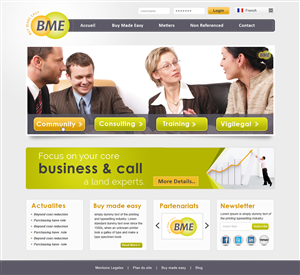 Web Design par Creative X Designs pour BME Consulting | Design : #1826736