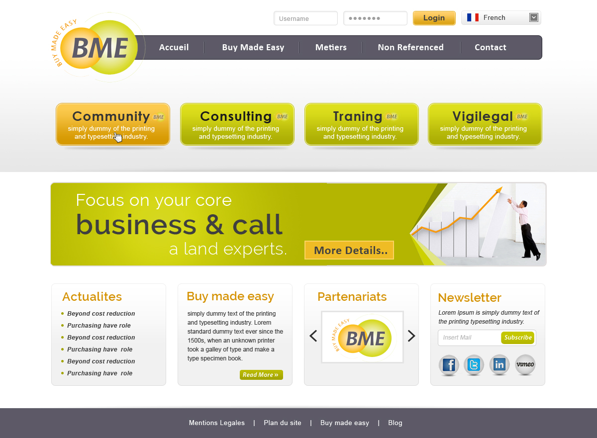 Web Design by Creative X Designs for BME Consulting | Design #1826794