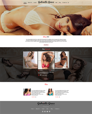 Web Design par Wings on web pour Gabrielle Grace | Design : #6399231