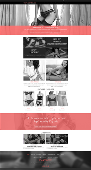 Web Design par Wings on web pour Gabrielle Grace | Design : #6472343
