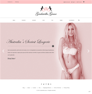 Web Design par pb pour Gabrielle Grace | Design : #6388949