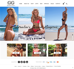 Web Design par pb pour Gabrielle Grace | Design : #6400790
