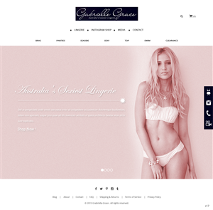 Web Design par pb pour Gabrielle Grace | Design : #6441058