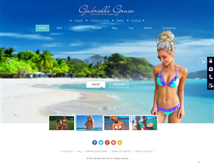 Web Design by pb for Gabrielle Grace | Design: #6453401