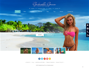 Web Design by pb for Gabrielle Grace | Design: #6453402