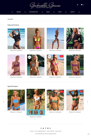 Web Design by pb for Gabrielle Grace | Design: #6464115