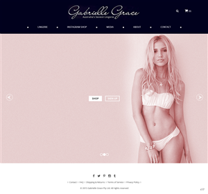Web Design by pb for Gabrielle Grace | Design: #6464122