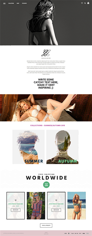 Web Design par Arsha pour Gabrielle Grace | Design : #6501694