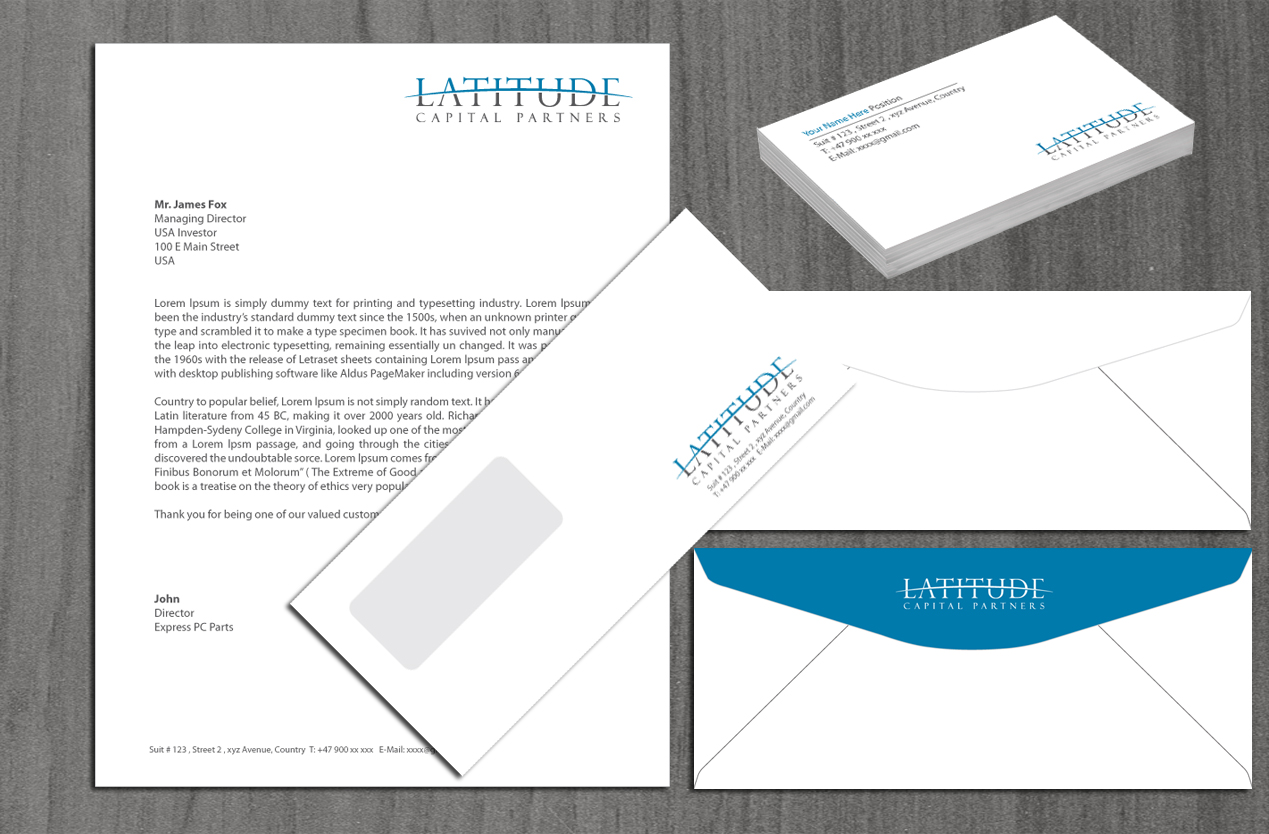 Stationery Design by asimali for Latitude Capital Partners | Design #1681820
