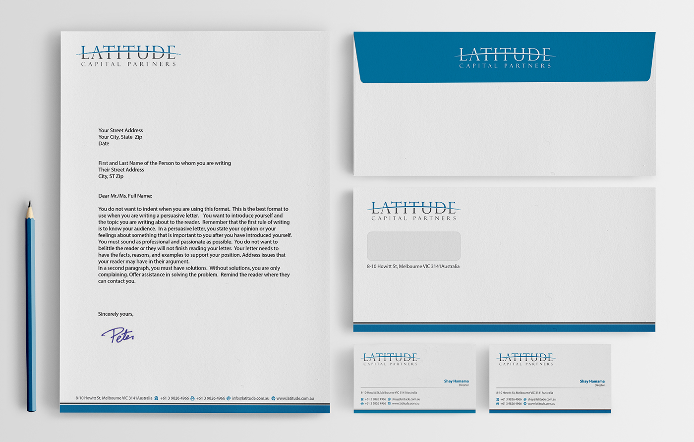 Stationery Design by BrandWar for Latitude Capital Partners | Design #1680935