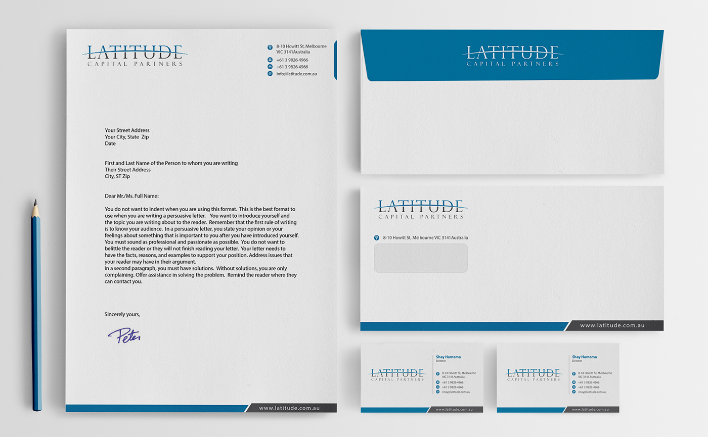 Stationery Design by BrandWar for Latitude Capital Partners | Design #1680976