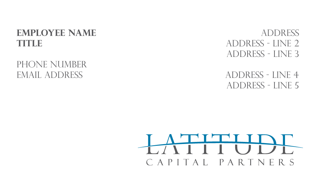 Stationery Design by APerkins for Latitude Capital Partners | Design #1680100