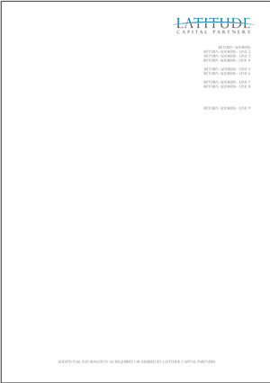 Stationery Design by APerkins for Latitude Capital Partners | Design: #1680118