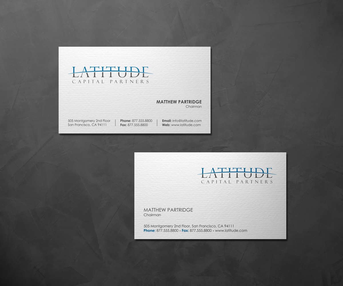 Stationery Design by logodentity for Latitude Capital Partners | Design #1683814