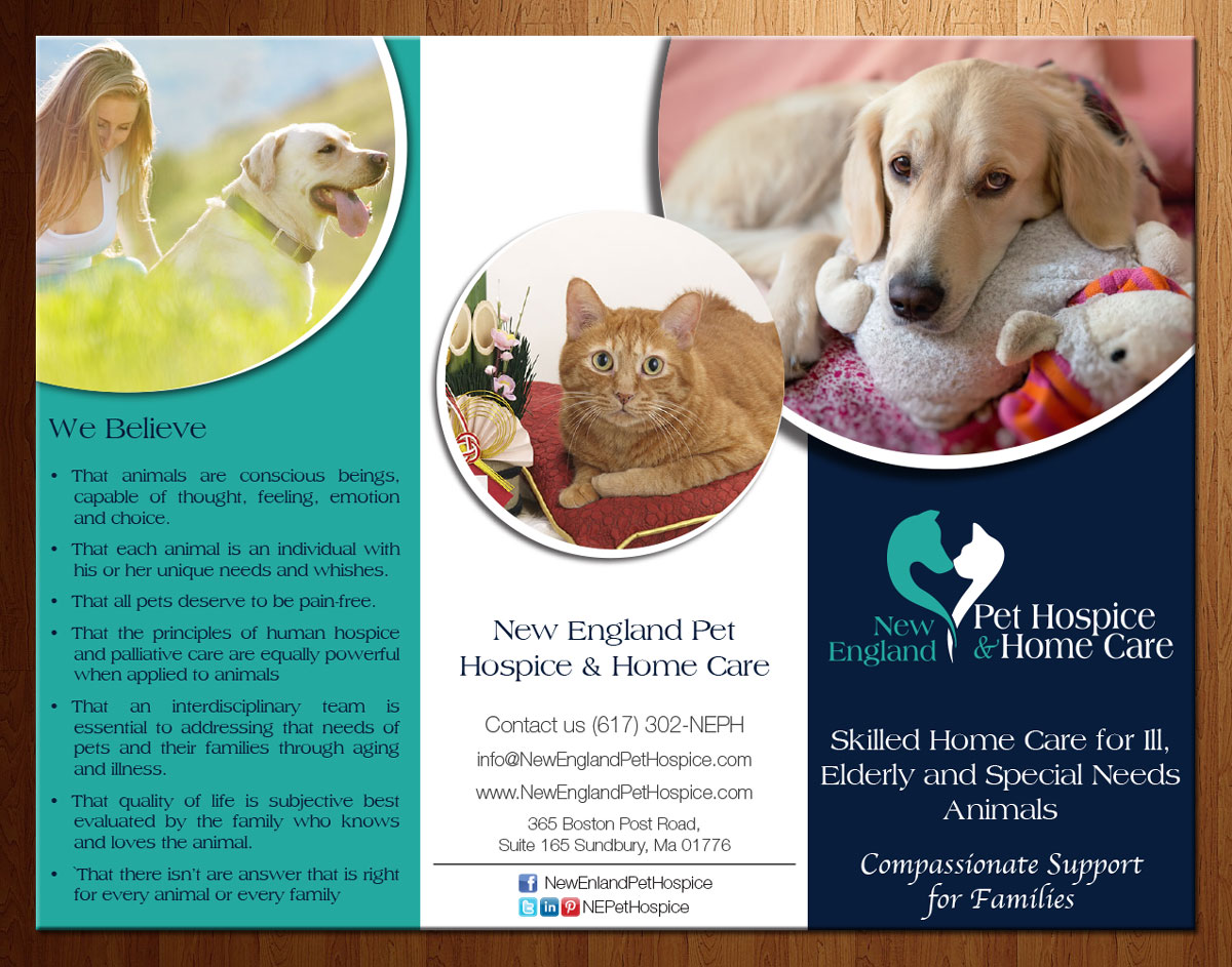 Flyer Design by theblueart for New England Pet Hospice, Inc. | Design #6376849