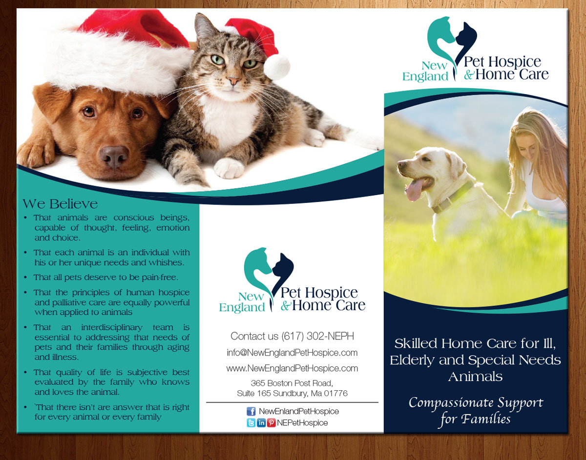 Diseño de Flyer por theblueart para New England Pet Hospice, Inc. | Diseño #6376992