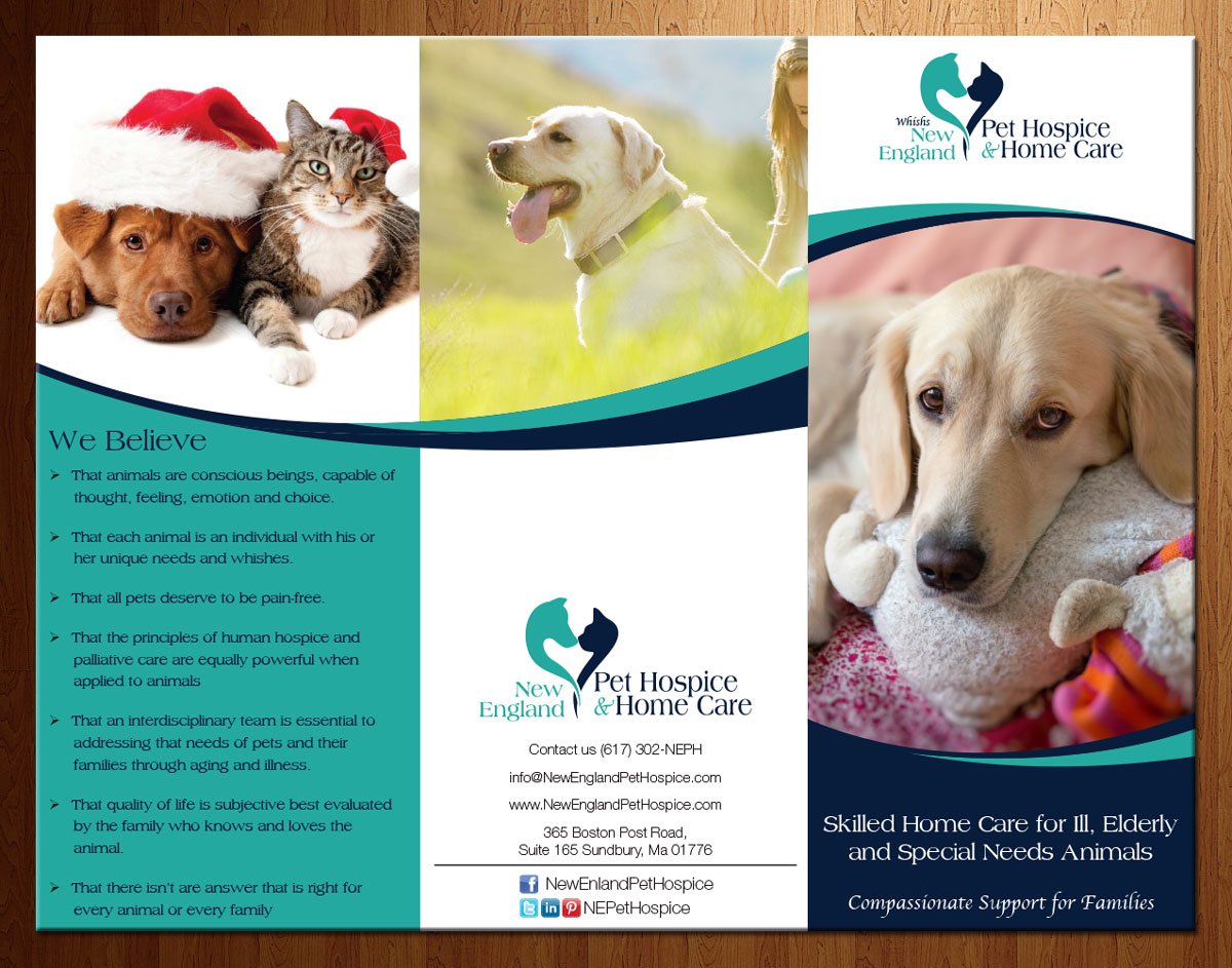 Flyer Design by theblueart for New England Pet Hospice, Inc. | Design #6390324