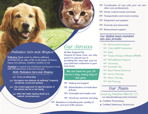 Flyer Design by Pram Shaw for New England Pet Hospice, Inc. | Design: #6409942