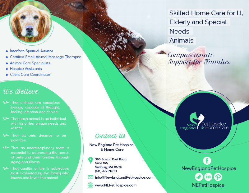 Flyer Design by Pram Shaw for New England Pet Hospice, Inc. | Design #6409951