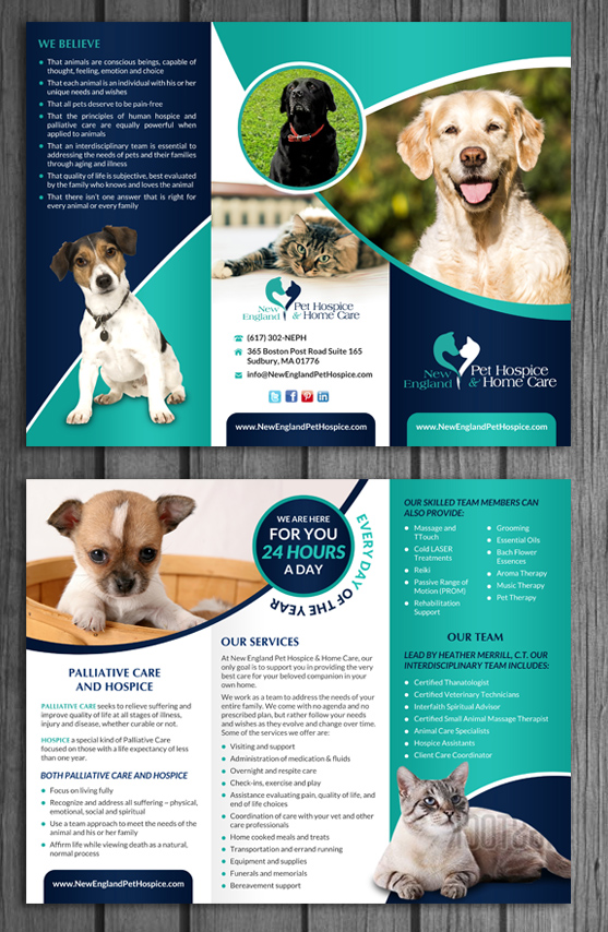 Flyer Design by debdesign for New England Pet Hospice, Inc. | Design #6397984
