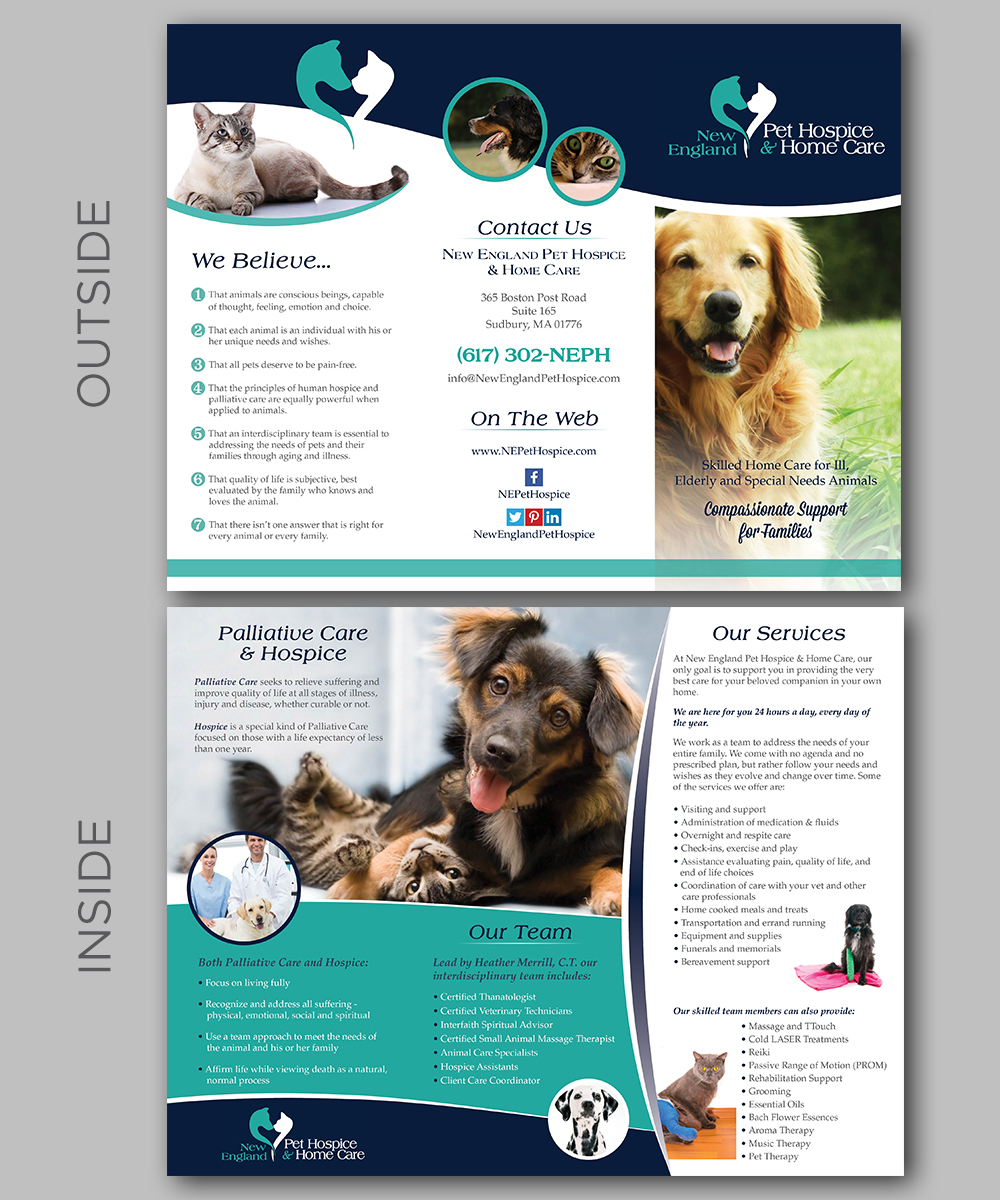 Flyer Design by alewis.designer19 for New England Pet Hospice, Inc. | Design #6412941