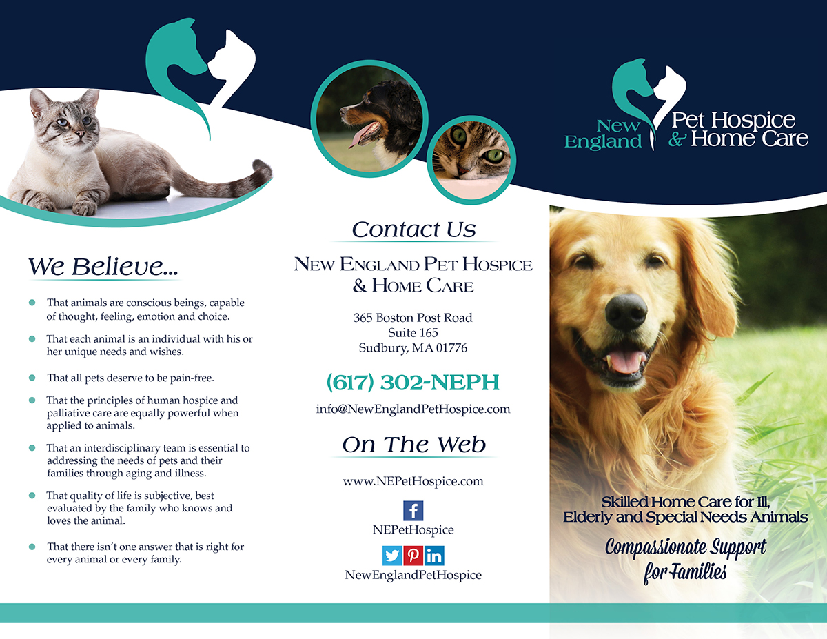 Flyer Design by alewis.designer19 for New England Pet Hospice, Inc. | Design #6420752