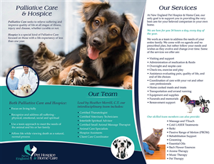 Flyer Design by alewis.designer19 for New England Pet Hospice, Inc. | Design: #6420757