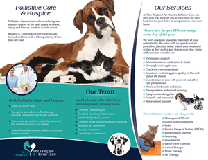 Flyer Design by alewis.designer19 for New England Pet Hospice, Inc. | Design: #6490843
