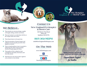 Flyer Design by alewis.designer19 for New England Pet Hospice, Inc. | Design #6492901