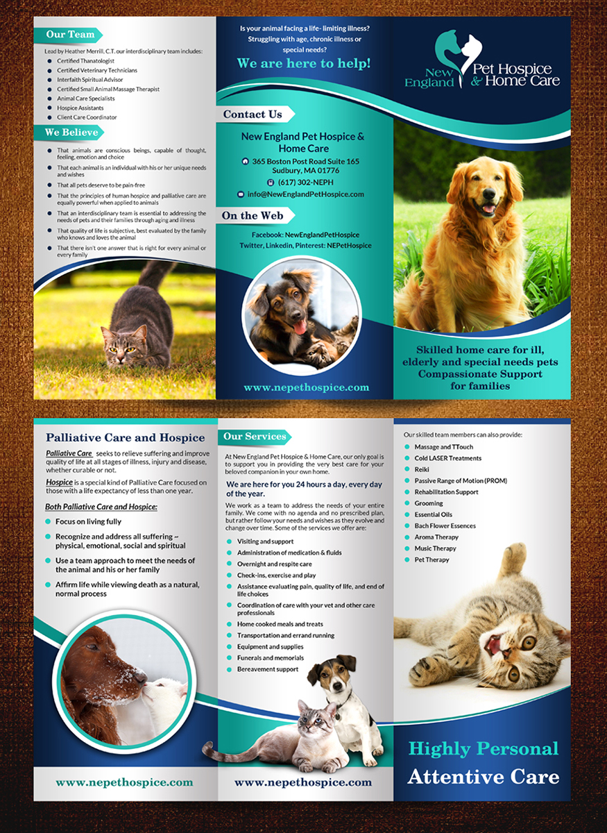 Flyer Design by ESolz Technologies for New England Pet Hospice, Inc. | Design #6408682