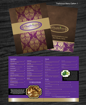 Menu Design by Kburks for Thailicious | Design: #1901103