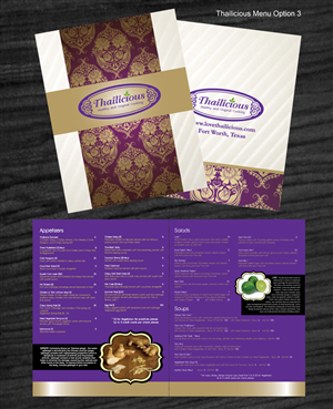 Thai Menu Design Project | Diseño de Menú por Kburks