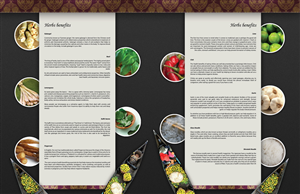 Thai Menu Design Project | Diseño de Menú por Marq
