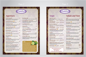 Menu Design by Ekanite for Thailicious | Design: #1877465