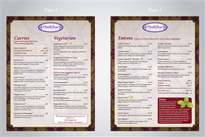 Menu Design by Ekanite for Thailicious | Design: #1877467