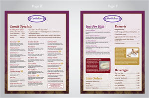 Thai Menu Design Project | Diseño de Menú por Ekanite