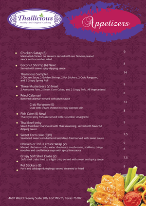 Menu Design by roopaljain for Thailicious | Design: #1818444