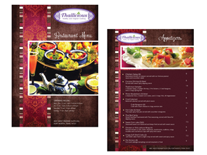 Menu Design by roopaljain for Thailicious | Design: #1875666