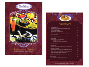 Menu Design by roopaljain for Thailicious | Design: #1875672