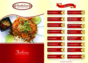 Menu Design by TechWise for Thailicious | Design: #1840581