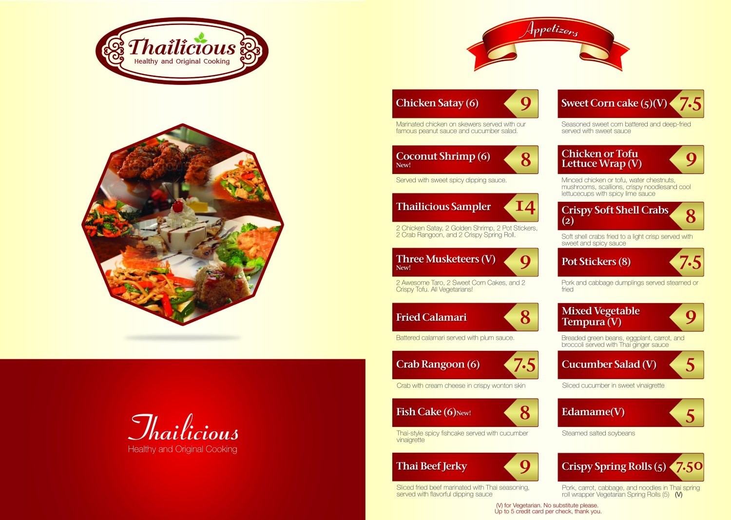 Design de Menu par TechWise pour Thailicious | Design #1840582