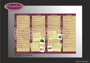 Menu Design by IMAGE SOLUTION for Thailicious | Design: #1855968