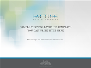 PowerPoint Design by AriefK for Latitude Capital Partners | Design: #1694999