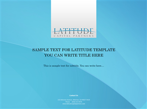 PowerPoint Design by AriefK for Latitude Capital Partners | Design: #1695009