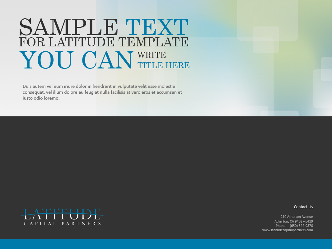 PowerPoint Design by AriefK for Latitude Capital Partners | Design: #1699477