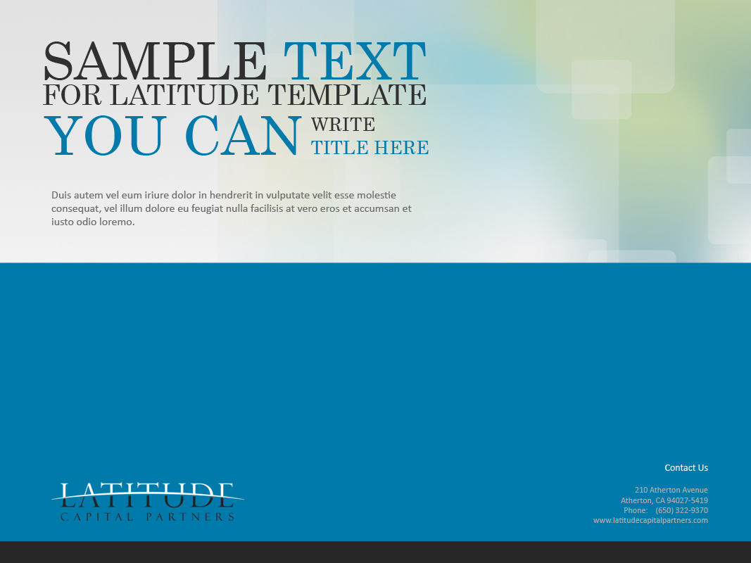 PowerPoint Design by AriefK for Latitude Capital Partners | Design #1699482